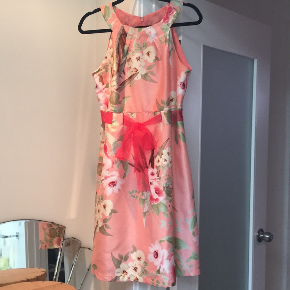 Floral dress by Perceptions.